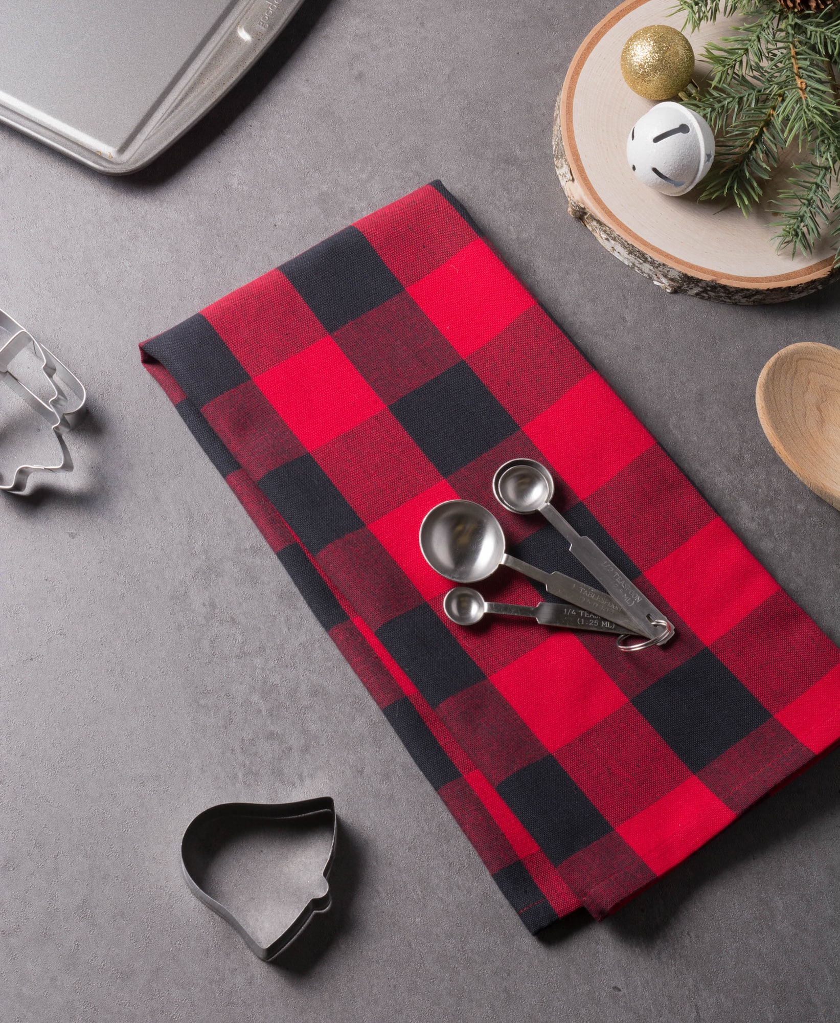 DII® Red Buffalo Check Dishtowel (Set of 3)